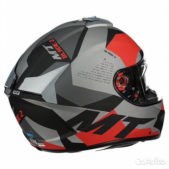 MT Helmets Blade 2 SV Fade A2 Full Face Helmet mat