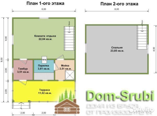 Кронштадт. Хорошая надёжная Баня из бруса Б-23 6х8