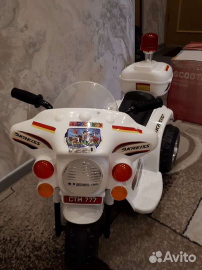 Детский электро мотоцикл