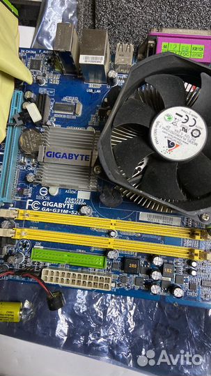 Материнская плата+Процессор+кулер+память