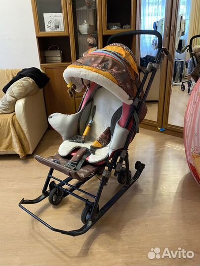 Санки коляска nika нд 7-3