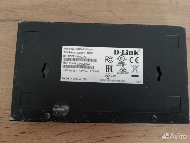 Poe коммутатор D-link DGS-1100-08p