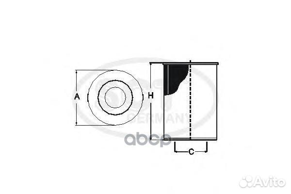 Фильтр масляный двигателя SH4066P SCT