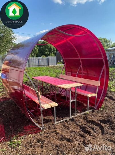 Беседка из поликарбоната