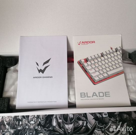 Клавиатура ardor gaming Blade, USB, красная