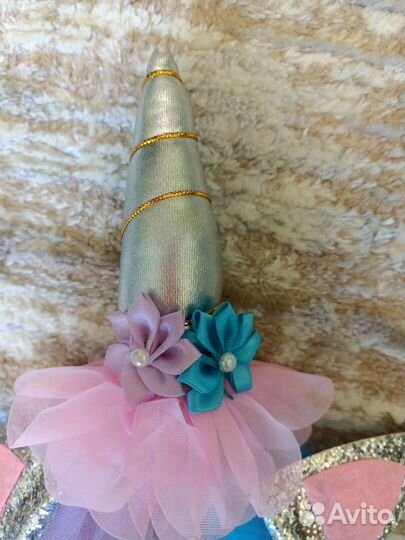 Ободок и заколки единорог acoola