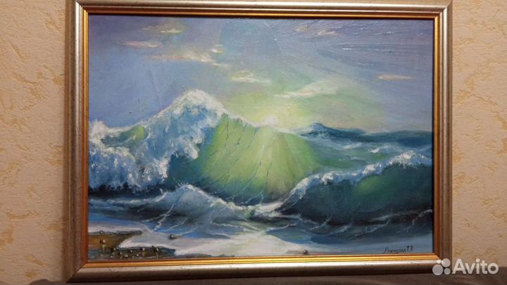 Картина маслом на холсте пейзаж 