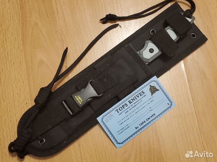 Tops Alaskan Harpoon с ножнами приехал с ebay