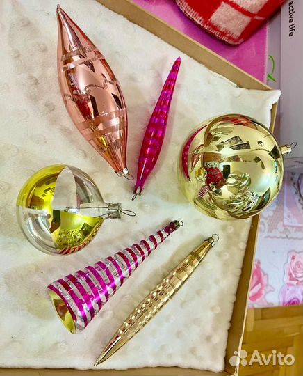 Елочные игрушки СССР глинка каустик - 2