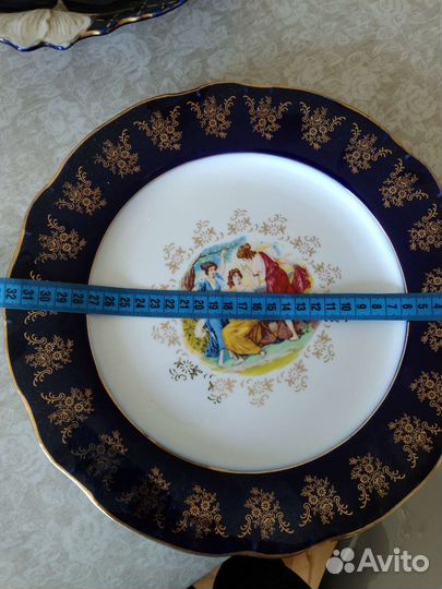 Блюда фарфор кобальт Чехия и Польша