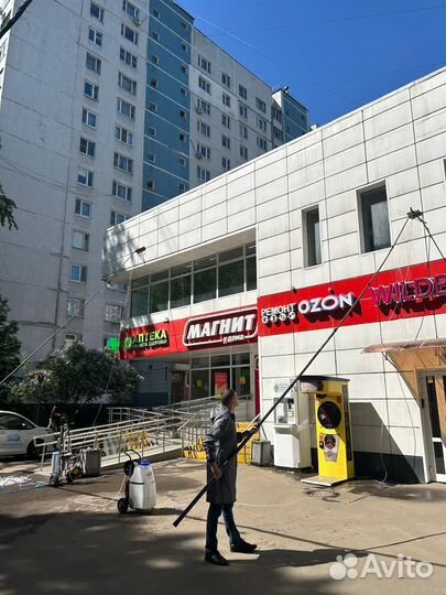 Мытьё окон, фасадов, витрин, вывесок