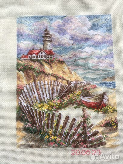 Картина вышитая крестиком ручная работа