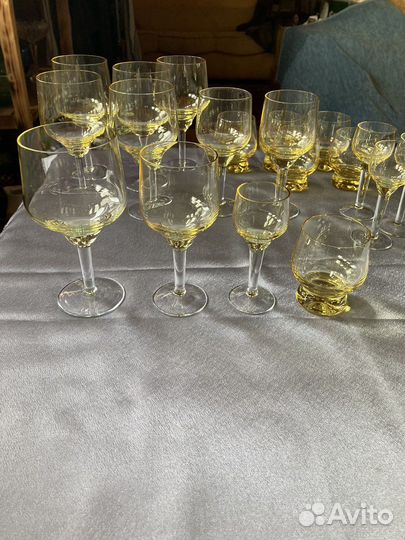 Рюмка, бокалы цветное стекло СССР