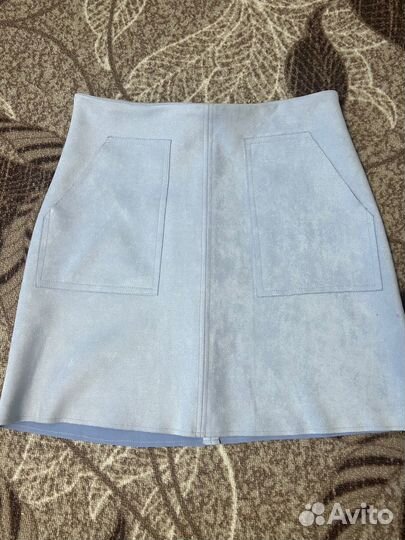 Юбка замшевая lime M