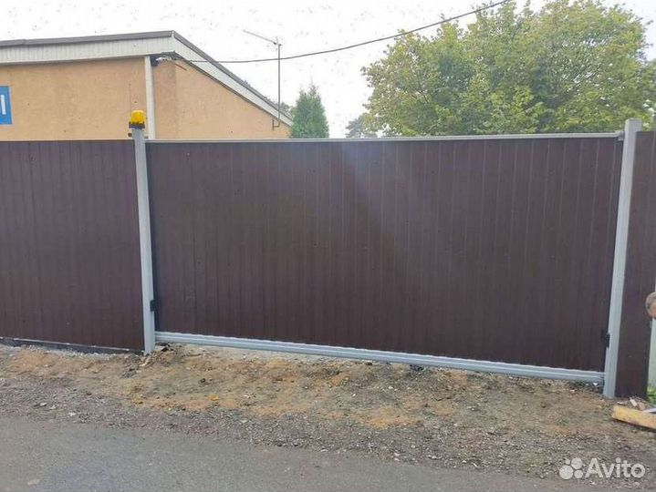 Откатные ворота, заборы