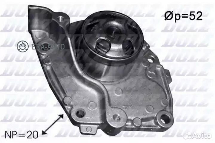 Dolz R232 Помпа renault megane III купе (DZ0/1 ) 1