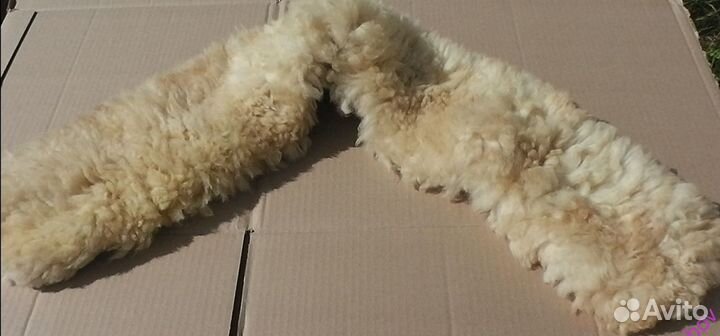 Воротник из овчины на дублёнку или пальто