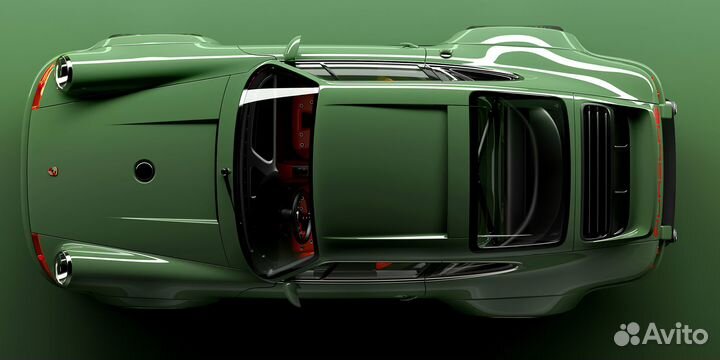 Картина современная porsche на холсте