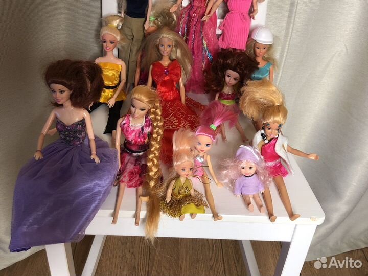 Куклы барби пакетом 15 шт