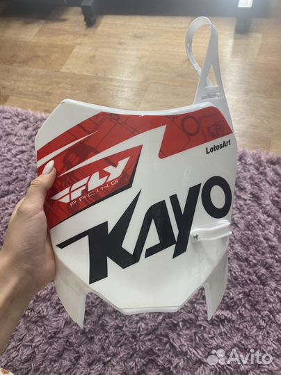 Номерной щиток на питбайк kayo krz