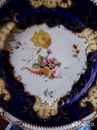 Антикварная тарелка нач 19в., Англия