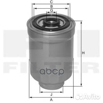 Фильтр топливный Hyundai Accent III, Getz, H 1