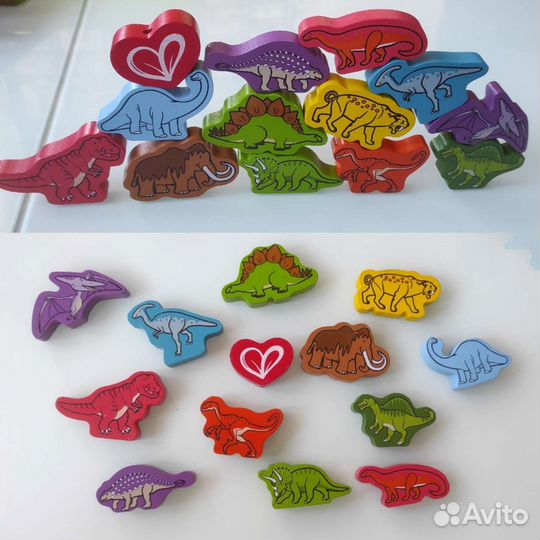 Игрушки деревянные разные