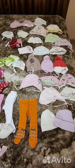 Шапки и носочки для девочки 3-6