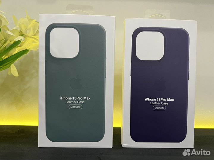 Чехол на iPhone 13 pro max MagSafe кожа