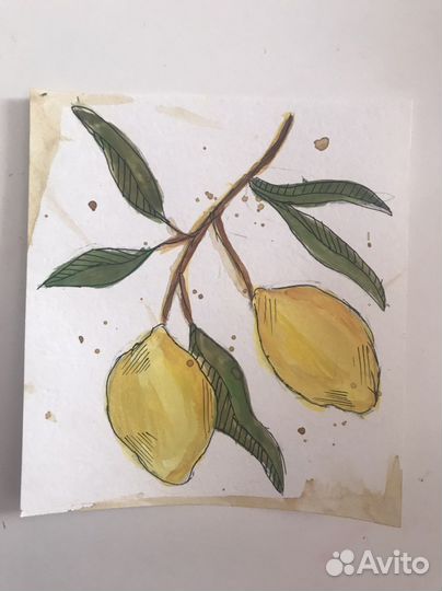 Постер акварель 13*14