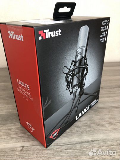 Микрофон для стриминга Trust GXT 242 Lance новый