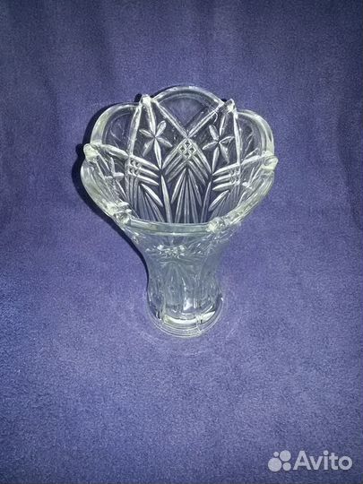 Ваза хрустальная цветочная большая (2) СССР