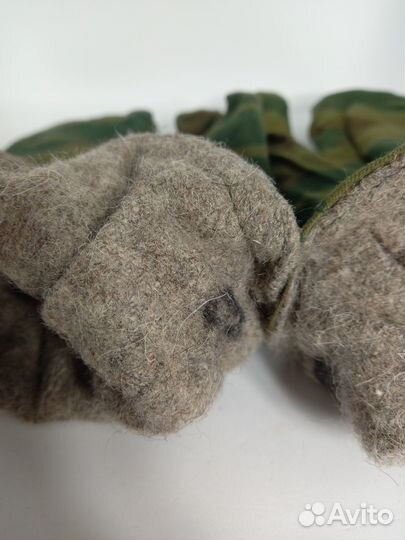 Рукавицы суконные армейские Зимние трёхпалые Флора