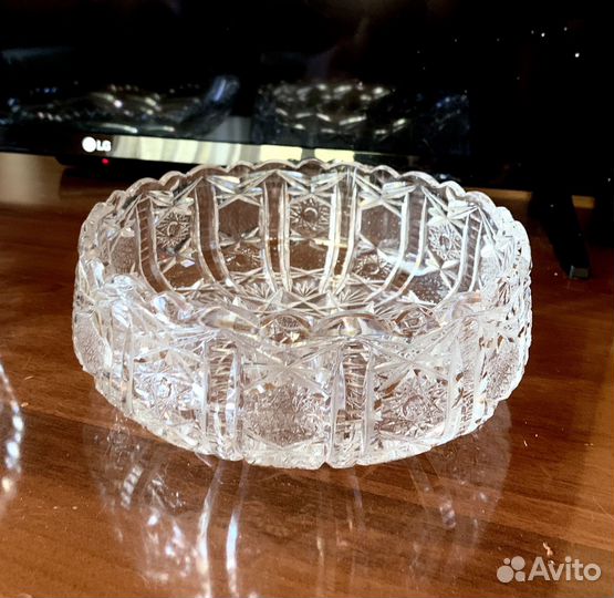 Хрусталь Конфетница, ладья салатница