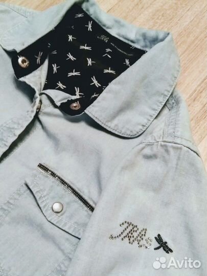 Рубашка джинсовая (р.146-152)