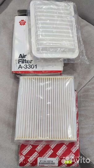 Воздушные фильтры двигателя и салона рав4 тойота