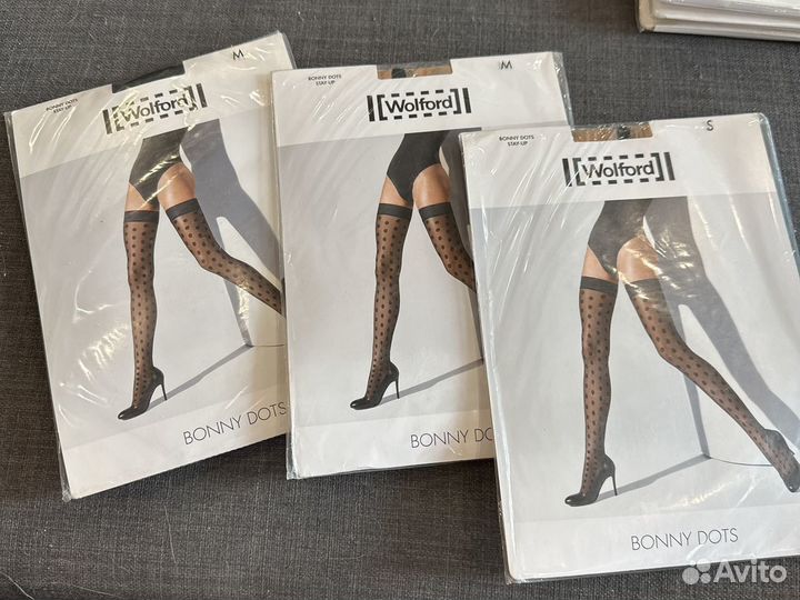 Чулки и колготки в горошек Wolford S оригинал