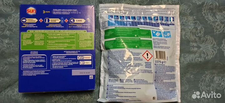 Таблетки для посудомоечных машин финские