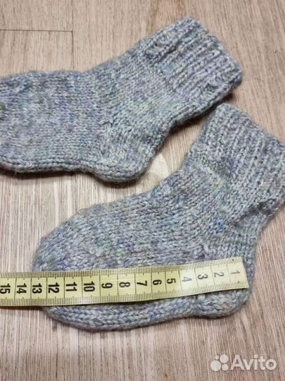 Шерстяные носки детские 13 см. Новые