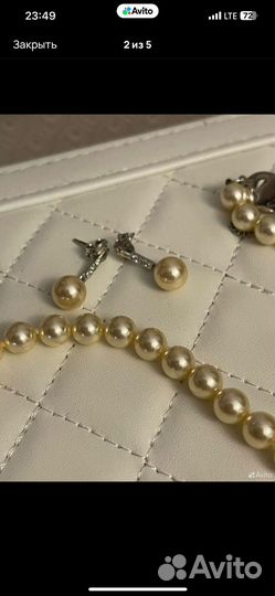 Колье и серьги Majorica (Испания)