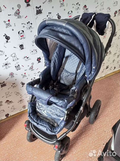 Коляска 2 в 1 эко кожа