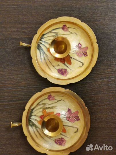 Подсвечник латунь