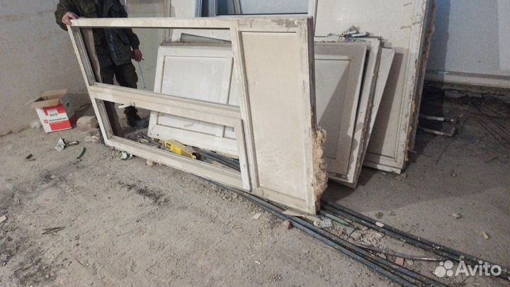 Окна и двери бу пластиковые