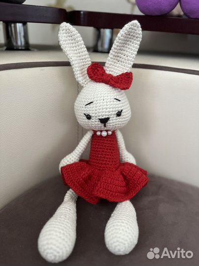 Вязаный Заяц ручной работы