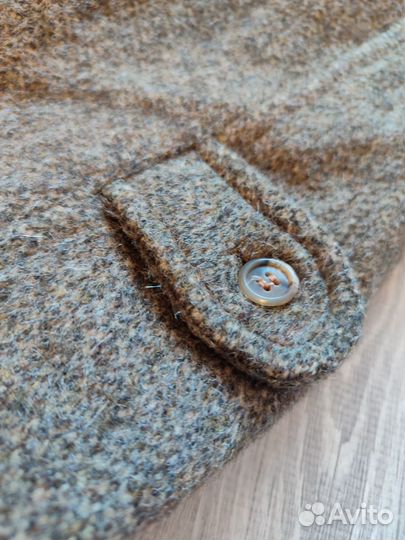 Итальянское твидовое пальто moessmer