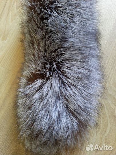 Мех чернобурки воротник