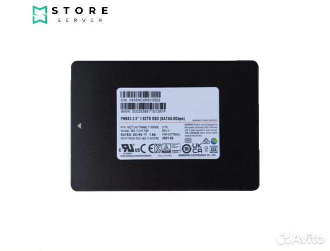 Новый 960GB SSD samsung PM893 sataiii 6Gb/s