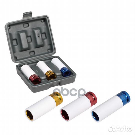 Набор головок ударных для колёсн. дисков 1/2 DR