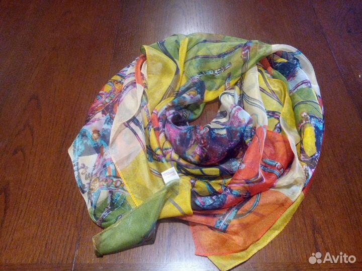 Платок плиссе, шелковый, вязанный, шарфы СССР
