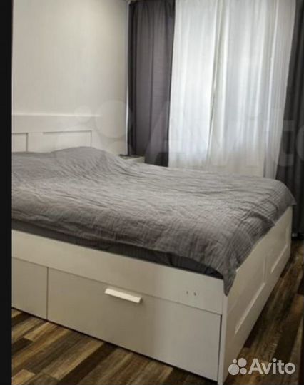 Каркас кровати с изголовьем и ящиками